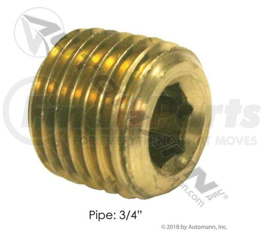 177.9118E COUNTERSUNK HEX HEAD PLUG 3/4NPN PACK OF 5