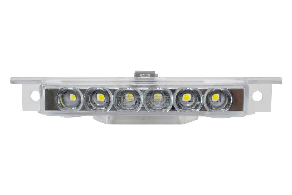 37594 — United Pacific 6-LED Exterior Visor Light, Amber LEDs / Clear Lens