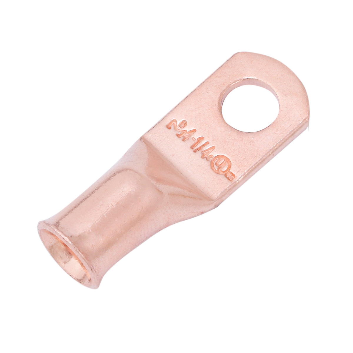 Automann 4 AWG Copper Battery Cable Lug – 1/4-Inch Stud